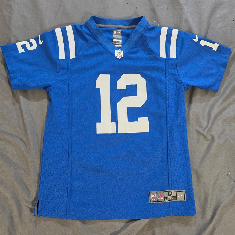 Nike Indianapolis Colts Andrew Luck 12 NFL Jersey Youth Size Medium Blue 10/12